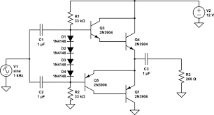 Class h power amplifiers take the idea of class g one step further creating an infinitely variable supply rail. What Is The Base Current Of A Class Ab Amplifier With Darlington Pair Configuration Electrical Engineering Stack Exchange