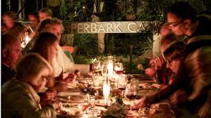 Paperbark Camp | long table candle-lit ...