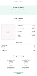 A street address, not a p.o. 5 Stunning Order Confirmation Email Examples To Steal Today
