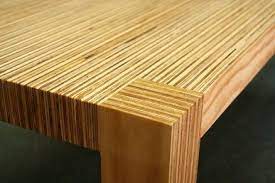 Plywood is a material manufactured from thin layers or plies of wood veneer that are glued together with adjacent layers having their wood grain rotated up to 90 degrees to one another. Modern Plywood Coffee Table Plywood Coffee Table Plywood Furniture Cnc Furniture Plans