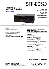 Unlock is displayed on the audio/video (a/v) receiver. Sony Str Dg520 Service Manual Free Download