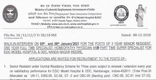 However, there will be age relaxation for reserved. Esic Recruitment 2021 Apply Online 52 Vacancies Sarkari Result 2021