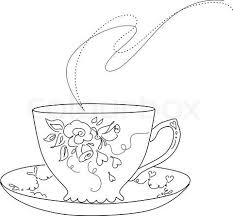 Vector Of Cute Vintage Cup Tea Cup Drawing Teacup Tattoo Tea Cups