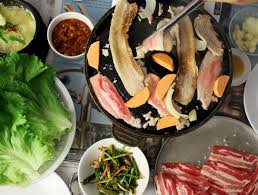 korean bbq pork belly feast