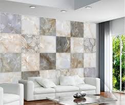 The walls are mainly white, with a maroon accent wall. Living Room Half Wall Tiles Design For Hall Novocom Top