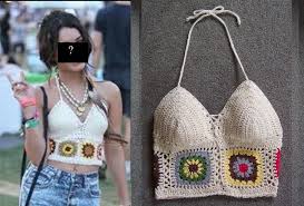This is a great project for using up your leftover yarn so you'll have even more reasons to save those yarn scraps! Crochet Granny Square Pants Google Search Granny Square Crochet Crochet Halter Tops Crochet