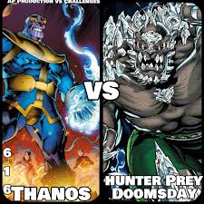 I do not own this. Marvel Vs Dc They Meet They Battle Who Wins And Why Thanos Base Vs Doomsday Hunter Pray Mvdc Kallark Facebook
