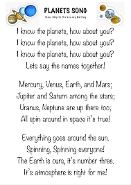 Easy To Learn Song About The Planets Sung To The Tune Of Skip To The Lou My Darling Space Theme Preschool Space Preschool Space Lessons