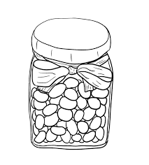 Jelly Beans In Jar Coloring Page For Kids Food Coloring Pages Coloring Pages Coloring Pages For Kids