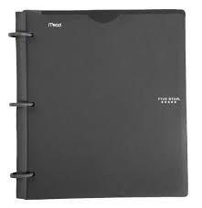 Five Star Flex Hybrid Notebinder Customizable Cover 1 Inch Black 72409 Five Star Five Star Flex Binder Star Binder Cool School Supplies