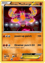 For the deck archetype based around machamp, see machamp archetype (tcg). Pokemon Gmax Machamp