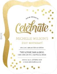 And ours won't cost you the price of a drink or even a cupcake. 21st Birthday Invitations Invite Shop