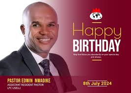 BirthdayFelicity Happy Birthday to our highly esteemed Pastor Efe Nuel of  SGMi Olona Church. We celebrate God's goodness upon your life and your love  for the body of Christ. God bless you