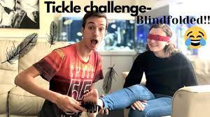 TICKLE CHALLENGE part 4 *BLINDFOLDED* - YouTube