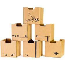 Tell Me More Kids Full Pack Box 6 Cd Bird Print Cardboard Cubby Bins 6 Pack Cubby Bins Kids Storage Bins Decorative Storage Boxes