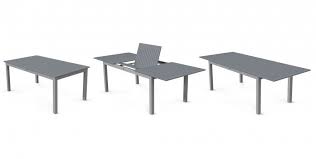 Table De Jardin A Rallonge Extensible 175 245cm En Aluminium Et Textilene 8 Places Table De Jardin Grande Table Basse Table De Jardin Pliante