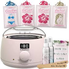 In other words, you don't have to worry about heating up the wax with a machine. Amazon Com Waxing Kit Digital Wax Warmer Hair Removal With Hard Wax Beans Koluawax Machine Multiple Wax Beads Formulas For All Hair Types Eyebrow Facial Body Bikini Brazilian For Women 20