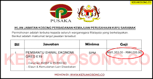 Established in june 1973 under the perbadanan perusahaan kemajuan kayu sarawak ordinance 1973. Jawatan Kosong Perbadanan Kemajuan Perusahaan Kayu Sarawak Pusaka