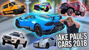 As well as posting on his own youtube channel. Jake Paul S Giant Car Collection 2018 Update Youtube