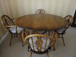 Ercol Oval Dining Table And 4 Fleur De Lys Chairs United Kingdom Gumtree Dining Table Ercol Dining Table Dining Table Chairs