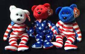 Ty Beanie Babies Retired Liberty Bears Red White Blue Ty Baby Beanie Red And White Red White Blue