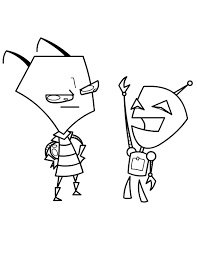 Invader Zim Pose Coloring Pages For Kids F9j Printable Invader Zim Coloring Pages For Kids Coloring Pages Coloring Pages For Kids Colouring Pages