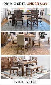 Stylish Dining Sets To Update Your Dining Room Without Breaking The Bank Fi Living Room And Dining Room Design Rustic Living Room Furniture Dining Room Design