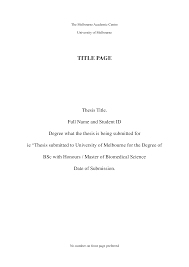 Student Title Page Templates At Allbusinesstemplates Com