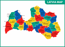 Donde está lani (letonia) en el mapa. Mapa De Regiones Y Provincias De Letonia Orangesmile Com