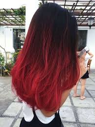 Plum tones can also be seen swept over the hair so lightly. Black To Red Ombre Hair White Top Black Pants Paved Street Phone In 2020 Hair Styles Red Ombre Hair Black Hair Ombre