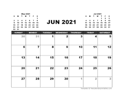 Create a june 2021 calendar to avoid missing any activities and try to read the next suggestion if you still want to know the reason behind it: June 2021 Calendar
