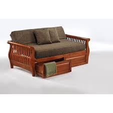 The most common outdoor furniture daybed material is cotton. Nightfall Daybed Shown In Cherry Finish