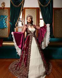 Bordo Kaftan Elbiseler Elbise Gelinlik