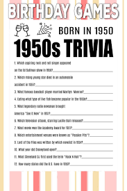 1950s trivia questions history 1. Free Printable Birthday Trivia Games Quiz Questions And Answers