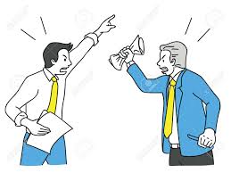 Two Businessman Turn Face To Face Arguing Fighting Yelling Shouting To Each Other Business Concept In Relationship Proble Business Man Fight Kids Fighting