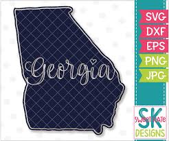 Download Georgia Script Silhouette Svg Dxf Eps Png Jpg Sweet Kate Designs
