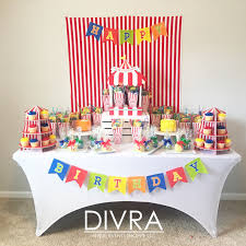 Circus Carnival Treat Table Carnival Birthday Parties Circus Party Favors Carnival Birthday