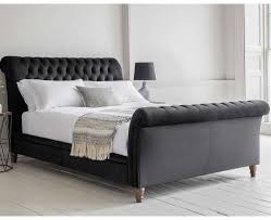 Bed frames are typically made of wood or metal. Rapture Upholstered Bed Frame High Foot End Snuginteriors
