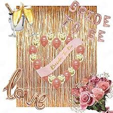 Amazon Com Rose Gold Bridal Shower Decorations 36pcs Bachelorette Gifts 16inch Brid Gold Bridal Shower Decorations Gold Bachelorette Party Gold Bridal Showers