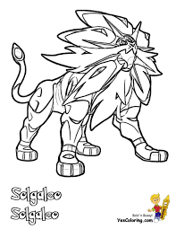 pokemon coloring pages solgaleo of sol cartoon moon coloriage gratuit de plantes