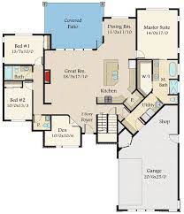 Plan 85134ms Exclusive Modern House Plan With Kitchen At The Center Modern House Plan Modern House Plans Floor Plans