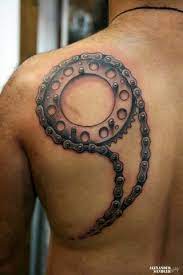 Maybe you would like to learn more about one of these? Pin By Denny Jenkins On Motorcycle Tattoo Right Sleeve Ideas Chain Tattoo Biker Tattoos Bike Tattoos