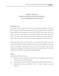 Kertas kerja proyek perubahan instansional. Kk Program Keceriaan Dn Naik Taraf Pss 2018