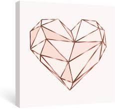 Sort by size, orientation, subject and more! Amazon Com Sumgar Pink Wall Art Bedroom Modern Pictures Fashion Canvas Prints Rose Gold Paintings Geometric Love Framed Artwork Teen Girls Dorm Decorations 12x12 In Posters Prints