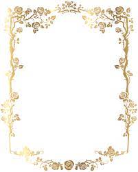 Decorative Rose Frame Png Clip Art Image Wedding Invitations Borders Invitation Frames Floral Border Design