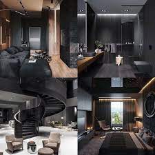 Black Tone Home Luxury Homes Dream Houses Dream House Rooms Home Building Design
