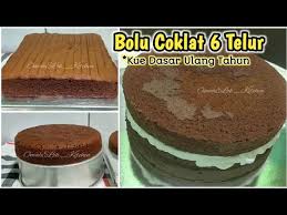 1 sdm susu kental manis. Bolu Coklat 6 Telur Kue Dasar Ulang Tahun Youtube