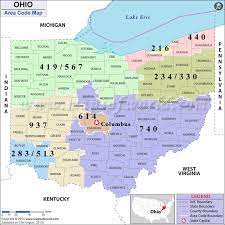 Find Here The Area Codes Of Each County In Ohio State Usa With A Helpful Map Zipcode Pincode Areacodes Ohio Usa Map Ohio Map Ohio Area Codes