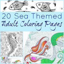 A must see for all coloring page fans. 20 Free Sea Themed Adult Coloring Pages Crafts On Sea