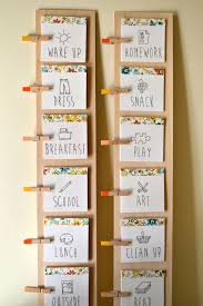 diy daily routine chart for kids daily routine chart for